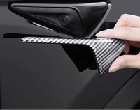 Couvre-caméra latérale en fibre de carbone ABS compatible avec le modèle 3/Y Highland