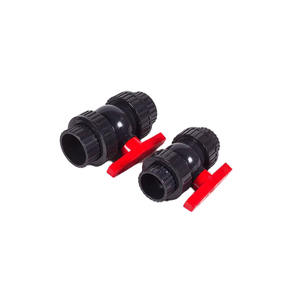 Неподвижный шаровой клапан из НПВХ, черный пластиковый фитинг для водопровода с гибким шаровым клапаном из ПВХ, восьмиугольный - Product Image 5