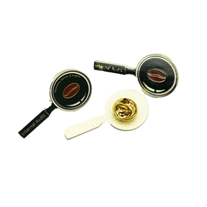 Pin de solapa de esmalte personalizado con diseño de caballo animal lindo, Pin de solapa con gesto de mano en forma de corazón y mensaje de <span class=keywords><strong>promesa</strong></span>, Pin de solapa con cuentas de café - Product Image 6