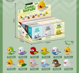 NOUVEAU Jouet de construction éducatif pour animaux de compagnie (chien, <span class=keywords><strong>chat</strong></span>) en plastique, mini-équipe de chiens Want Want, ensembles de micro-blocs de construction, modèle de jouet, vente chaude - Product Image 3