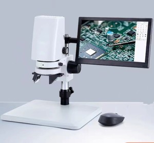 Microscope caméra HD 3D avec objectif réglable 2D/3D rotatif à 360 degrés, vidéo 3D et mesure 7X-230X (photo réelle) - Product Image 3