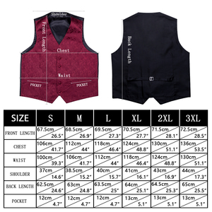 Fête <span class=keywords><strong>de</strong></span> mariage or Paisley solide Floral <span class=keywords><strong>gilet</strong></span> gilets poche carré cravate <span class=keywords><strong>costume</strong></span> ensemble hommes <span class=keywords><strong>gilet</strong></span> - Product Image 2