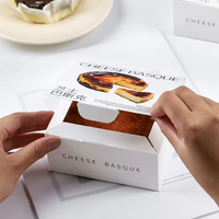 Boîte-cadeau d'emballage de dessert sucré de fête d'anniversaire de mariage personnalisée de luxe stratification brillante rigide gaufrage pour gâteau de tarte aux œufs au fromage