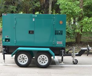 Generatore <span class=keywords><strong>Diesel</strong></span> Silenzioso Mobile e su Rimorchio Personalizzabile con Avviamento Elettrico 80kva 90kva 100kva Cumins - Product Image 6