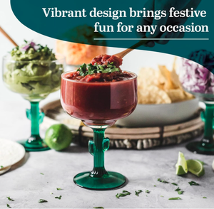 Juego de 4 Vasos con Diseño Único de Cactus Verde para Decoración de Cocina, Bar en Casa, Regalos Divertidos - Product Image 4