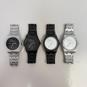 Reloj de pulsera de cuarzo para hombre, de aleación, 45 mm, con esfera DIY, resistente al agua, venta al por mayor, Who Cares I AM Already Late - Product Image 3
