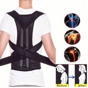 New <b>Upper</b> <b>Back</b> Posture Corrector Clavicle <b>Support</b> Brace with Shoulder Strap for Rehabilitation Nylon & Cotton Sports Use - Product Image 1