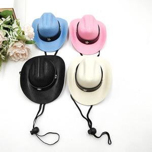 Factory New Handmade Cute Cowboy Cartoon Pet <b>Cat</b> Hat <b>for</b> Halloween Christmas Birthday Parties - Product Image 1