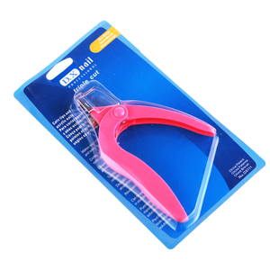 1 pièce Coupe-ongles professionnel en acier inoxydable rose en forme de U pour manucure DIY, coupe-pointes d'ongles acryliques, pour salon de beauté et usage personnel - Product Image 1