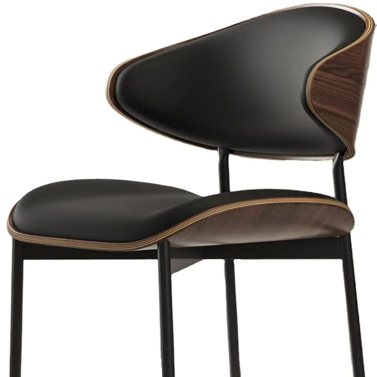 كرسي الطعام بتصميم بسيط كرسي منزلي خفيف فاخر بتصميم مميز مع مسند للظهر كرسي ناعم من الخشب الصلب عالي الجودة