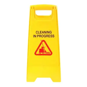 핫 세일 노란색 접이식 플라스틱 경고 보드 주차 금지 안전 젖은 바닥 경고 보드 위험주의 표시
