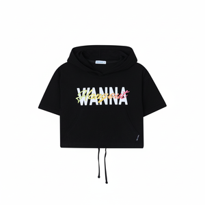 Camiseta Premium Coreana OZKIZ T02 para Niñas de 6 a 9 Años, Colección de Verano con Estampado Informal, Sudadera con Capucha, Venta al Por Mayor - Product Image 2
