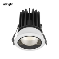 Commercial Intérieur COB Dali Dimmable LED Plafond Rond Spot Down Light 8W 10W 15W 25W Tube Polarisé Encastré Lampe Downlight