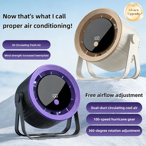 Ventilador de Escritorio con Carga USB, 100 Velocidades, Engranaje de Huracán, Rodamiento Cerámico, Ventilador Portátil para Dormitorio, Oficina - Product Image 1