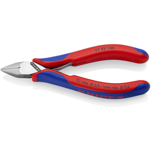 Cortador Diagonal Electrónico KNIPEX 77 32 130 con Mangos Multicomponentes de 130 mm - Product Image 1