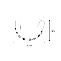 YOUYA DENTAL Appareils orthodontiques colorés (1 paire) avec fils et supports