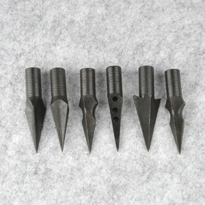 AmE Arrowhead 8mm Carbon Steel Retro Willow Leaf Hunting Arrows - Product Image 1