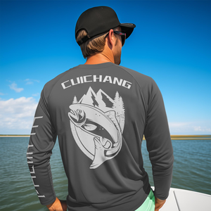 เสื้อตกปลาไซส์ใหญ่ ผู้ชาย ผู้หญิง แขนยาว |   เสื้อยืดลายพราง UPF 50+ ป้องกันแสงแดด แห้งเร็ว ระบายความร้อน สำหรับกิจกรรมกลางแจ้ง - Product Image 3