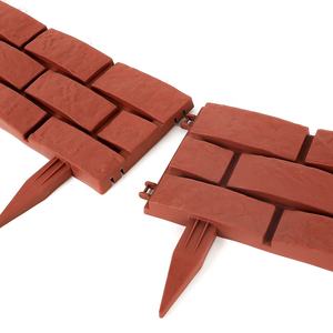 Effet de brique <span class=keywords><strong>piquet</strong></span> décoratif en <span class=keywords><strong>plastique</strong></span> arrière-cour pelouse bordure bordure panneaux de clôture de jardin petite clôture de jardin en <span class=keywords><strong>plastique</strong></span> - Product Image 2