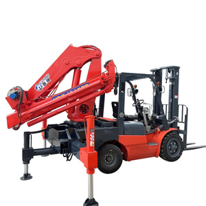 3 טון 5 טון 8 טון הרמת מלגזה מחוץ לכביש מלגזה מנום הידראולי טלסקופי כביש מלגזה מנוף אחורי - Product Image 4