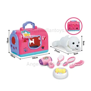Draagbare Cager Speelgoed Hond Huis Speelgoed Meisje Gift Pretend Play Leuke Speelgoed Voor Meisjes