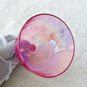 EAST Sound Healing Crystal Grail Crucible en quartz <span class=keywords><strong>rouge</strong></span> violacé Poignée de bol chantant pour la méditation Relaxation Applications de fusion - Product Image 3