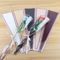 Tas Buket Mawar Tunggal Khmer dengan Lapisan Plastik OPP Tahan Air untuk Bahan Kemasan Bunga Hari Valentine - Tas Buket