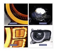 Phares HETOP pour Defender 2020-2025 – Amélioration bicolore DRL, phares avant LED pour voiture, accessoires Plug and Play pour Land Rover