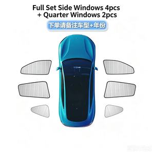 Pare-soleil pliable sur mesure pour pare-brise avant, isolation thermique, protection solaire pour pare-brise de voiture pour Tesla <span class=keywords><strong>Model</strong></span> 3 <span class=keywords><strong>Y</strong></span> S X - Product Image 5