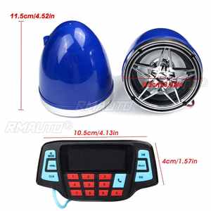 Système audio Bluetooth pour moto, radio FM, lecteur de musique MP3 avec 2 haut-parleurs amplifiés pour scooter, VTT, quad - Product Image 6