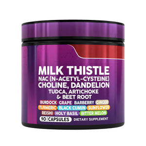 Kapsul Susu Thistle semua dalam satu Dandelion Kolin NAC Tudca Artichoke bit akar Burdock anggur Barberry jahe kapsul susu - Product Image 1