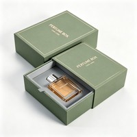 Emballage de luxe sur mesure en boîte coulissante, boîte rigide en carton pour cadeaux, parfums, cosmétiques, emballage en carton pliable avec tiroir coulissant