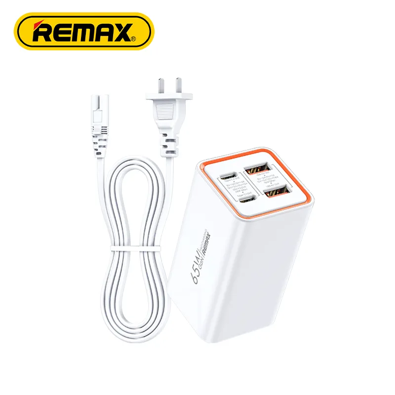 REMAX 65W PD + QC 전원 어댑터 큐브 블록 USB 정품 휴대폰 충전기