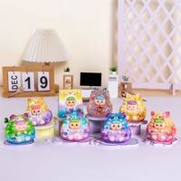 Figurine d'action en résine personnalisée sur le thème du carnaval des elfes de dessin animé, boîte mystère, poupée mignonne créative, décoration de chambre, cadeau d'anniversaire