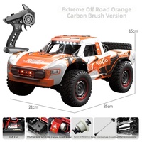 Camion RC tout-terrain Huvelon à l'échelle 1/14, 4 roues motrices, moteur à balais, lumières LED entièrement proportionnelles, télécommande