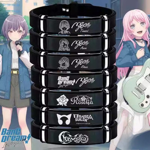 Juego de Anime BanG Dream <span class=keywords><strong>MyGO</strong></span> pulseras Tomori Takamatsu Anon Chihaya brazaletes hombre mujer moda Halloween Cosplay accesorio regalos - Product Image 1