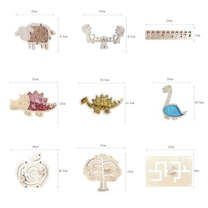 Thiết kế khác nhau bận rộn Hội Đồng Quản trị các bộ phận trẻ mới biết đi bằng gỗ Montessori hoạt động các bộ phận bận rộn Hội Đồng Quản trị chi tiết cảm giác bận rộn Hội Đồng Quản trị phụ kiện - Product Image 3