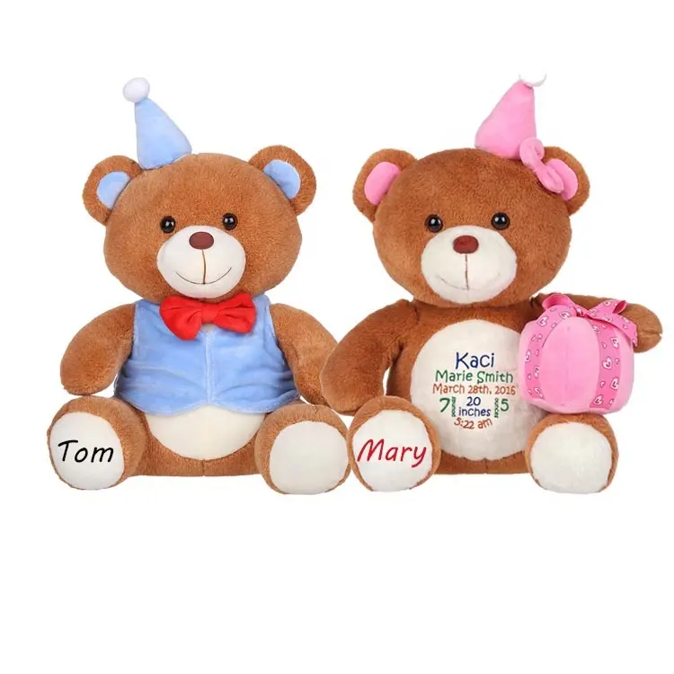 OEM benutzer definierte Plüsch Teddybär Namen Teddybär Plüsch tier billige weiche ausgestopfte Plüsch Teddybär Geburtstags geschenke