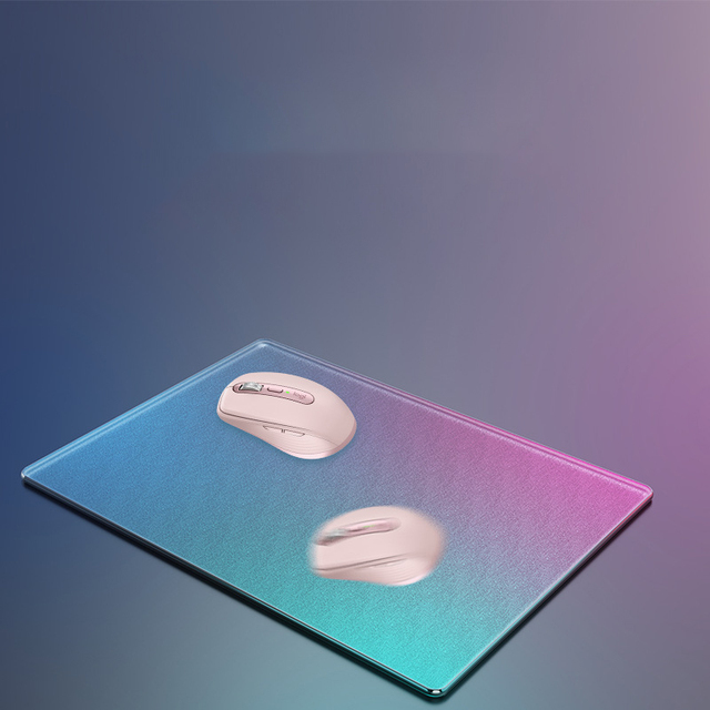 High-quality Glass Mousepad Etched Surface Smooth E-sports Tempered Glass Mousepad for Gaming