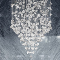 Lustre islamique en cuivre et cristal, design sur mesure pour mosquée