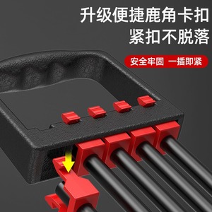 Banda de Resistencia en Forma de Ocho para Hombre, Cinco Tubos Ajustables, Resistente, para Entrenamiento de Fuerza de Pecho y Brazos, Material TPR - Product Image 2