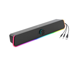 Barre de son gaming pour PC de bureau, alimentée par USB 2.0, 6W, avec éclairage LED RGB, haut-parleur gaming filaire, économique et très vendue - Product Image 3