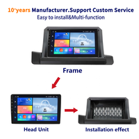 Meihua 9 "LHD/RHD Fascial Matten Noir Android Autoradio DVD Panneau Accessoire pour BMW Série 3 E90 2005-2012