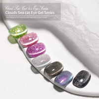 OEM 15 Couleurs 4d Caméléon Cat Eye Gel Magnétique pour Ongles Cat Eye Gel Set pour Débutants Disco Gel Polish Magnetics
