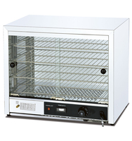 VNTKITCHEN Comptoir chauffant électrique professionnel en acier inoxydable pour présentation alimentaire, contrôle manuel de la température (1C)