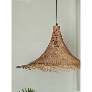 โคมไฟหวายทรงกลม E27 LED สำหรับห้องนอน ห้องนั่งเล่น ร้านอาหาร ร้านน้ำชา - Product Image 2