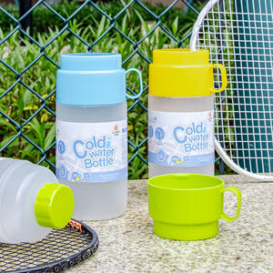 Lixin Cold <b>Water</b> <b>Bottle</b> 500Ml Portable Sports Cup <b>For</b> <b>Kids</b> Outdoor Use Blue Green Yellow - Product Image 1