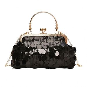 Bolsa de ombro feminina de luxo com corrente modelo quadrado ideal para ocasioes especiais Produto de venda por atacado - Product Image 4