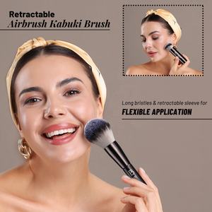 مجموعة فرش مكياج فاخرة من BS-MALL تضم 20 قطعة متعددة الوظائف مع حامل وحقيبة - Product Image 6