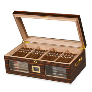 150pcs Large Capacity Cigar Cabinet Solid Wood Moisturizing Seal Cigar Humidor Cedar Wood Humidor Box For Cigar Storage